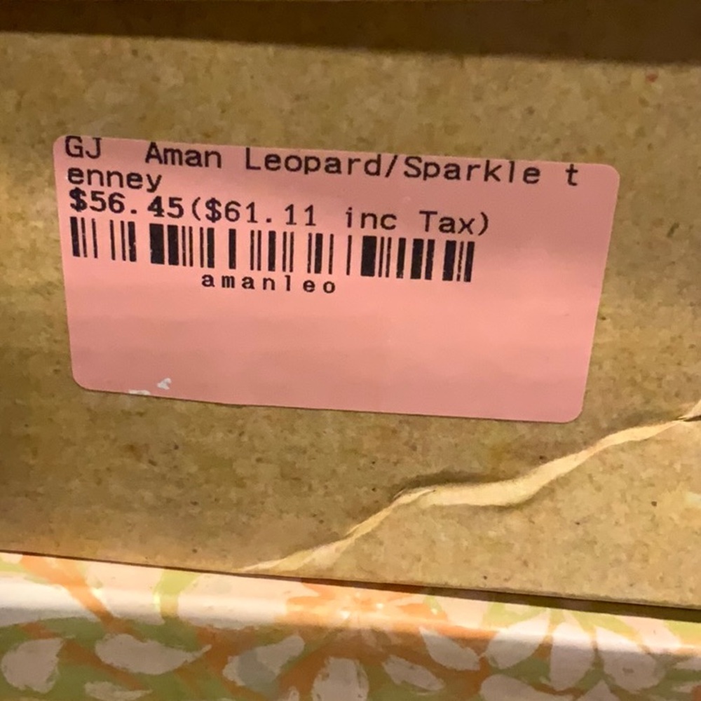 Very G Leopard Print Platform Canvas Sneaker in Tan and Black - Picture 2 of 2
